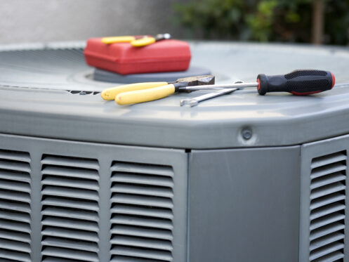tools on ac unit, ac repair